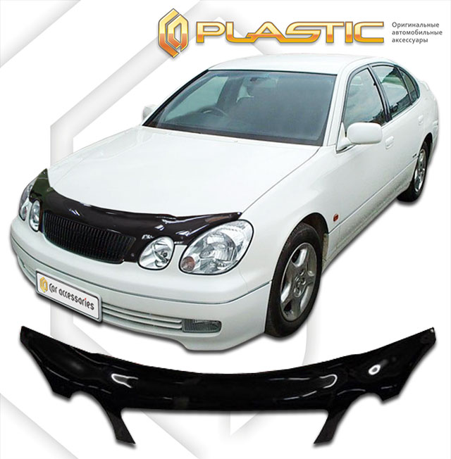 Дефлектор капота (exclusive) (Classic черный) Toyota Aristo  2010060102192