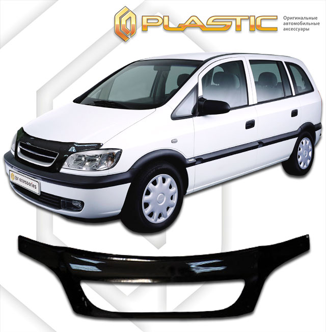 Дефлектор капота (exclusive) (Classic черный) Opel Zafira  2010060104547