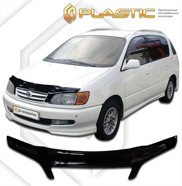 Дефлектор капота (exclusive) (Classic черный) Toyota Ipsum  2010060104622