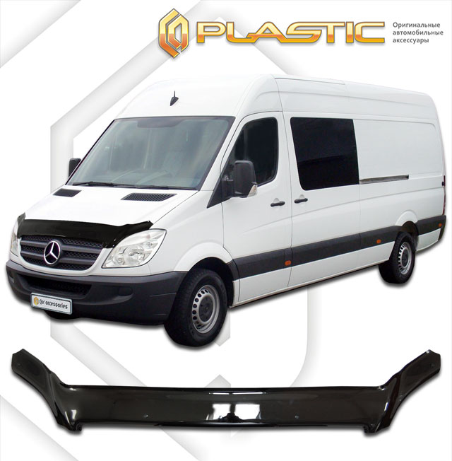 Дефлектор капота (exclusive) (Classic черный) Mercedes-Benz Sprinter  2010060107296