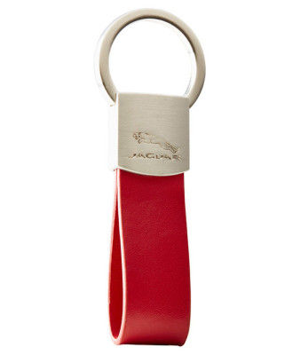 Брелок Jaguar Leather Loop Keyring Red