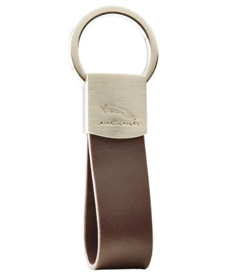 Брелок Jaguar Leather Loop Keyring Brown