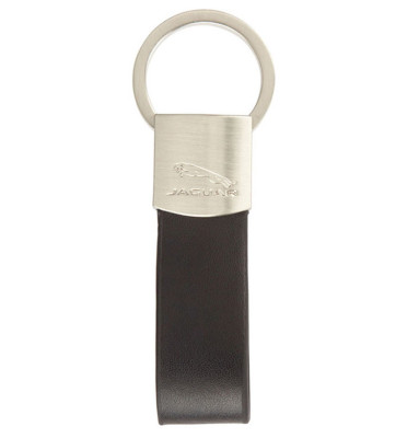 Брелок Jaguar Leather Loop Keyring Black