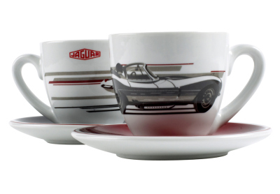 Набор из четырех кружек для эспрессо с блюдцами Jaguar Heritage Espresso, Set of 4