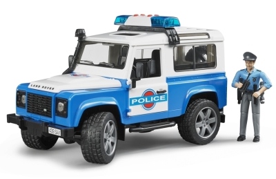 Модели полицейского автомобиля Land Rover Defender Light And Sound Police Vehicle With Policeman Set