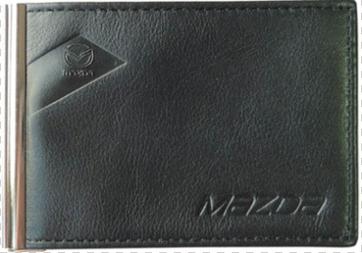 Зажим для банкнот из гладкой кожи Mazda Smoot Leather Money Clip, Black