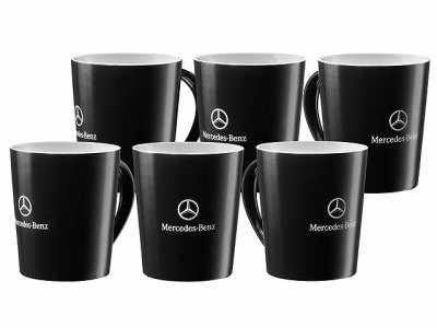 Набор из шести кружек Mercedes Stuttgart Mug, Black