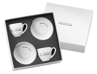 Набор чашек для эспрессо Mercedes-Benz Vintage Logo Espresso Cups AMG