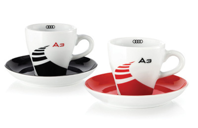 Набор из двух кофейных чашек с блюдцами Audi A3 Espresso cups set