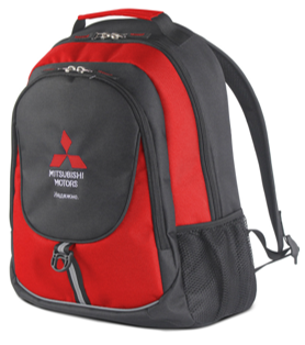 Рюкзак Mitsubishi Backpack, Black-Red