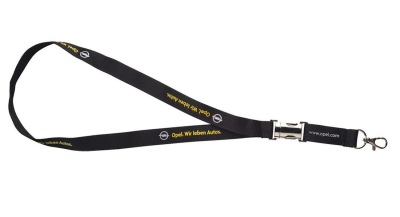 Шнурок с карабином Opel Lanyard Black