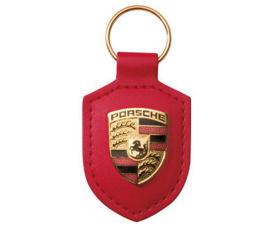 Брелок для ключей с гербом Porsche Crest Keyring, Red