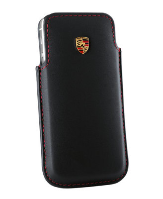 Кожаный чехол для iPhone 5 Porsche Case for iPhone 5, Black