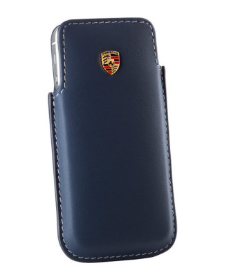 Кожаный чехол для iPhone 5 Porsche Case for iPhone 5, Yachting blue