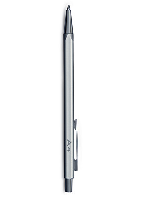 Алюминиевая шариковая ручка Audi Ballpoint Pen, A4, Alu Silver