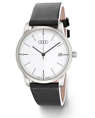 Женские наручные часы Audi Ladie's Watch Flatline, Black/White