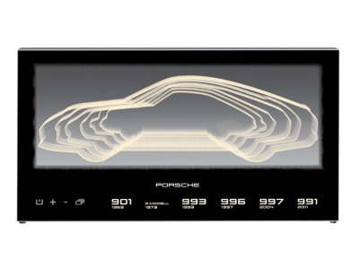 Светильник с силуэтами моделеи Porsche 911 Silhouette Luminaire