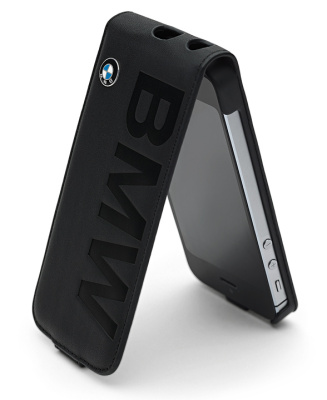 Складнои чехол BMW для Apple iPhone 5s, Mobile Phone Flip Cover, Black Leather