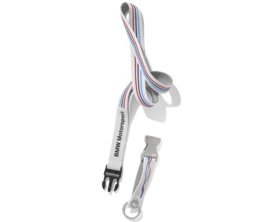 Шнурок с карабином BMW Motorsport Lanyard, White