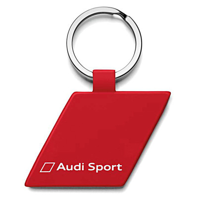 Брелок Audi Sport Key Ring, Rhombus, metal, Red