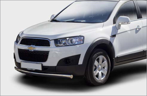 Защита переднего бампера труба овальная d75х42 для Chevrolet Captiva 2012- CCAP.48.1512
