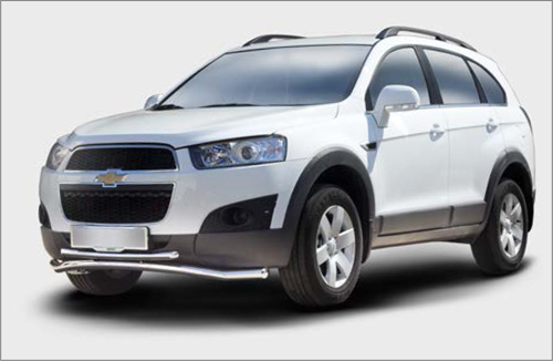 Защита переднего бампера труба d60/42 двойная Premium для Chevrolet Captiva 2012- CCAP.48.1514