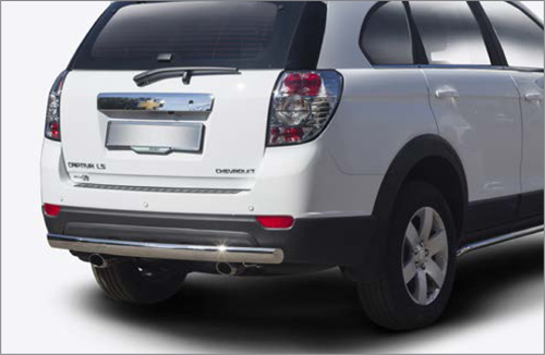 Защита задняя овальная d75х42 для Chevrolet Captiva 2012- CCAP.75.1520