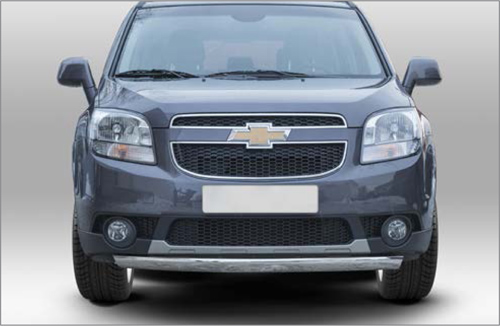 Защита переднего бампера труба овальная d75х42 для Chevrolet Orlando 2013- CHOR.48.1587