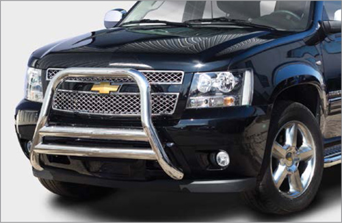 Решетка передняя мини d76/76 высокая для Chevrolet Tahoe 2012- CHTH.55.0705