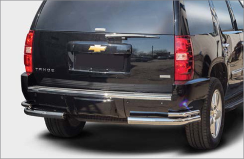 Защита задняя уголки d76/42 двойные для Chevrolet Tahoe 2012- CHTH.76.1416
