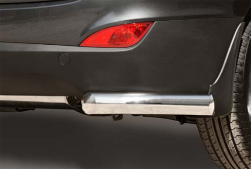 Защита задняя «уголки» d76 одинарные (комплект 2 шт.) для Hyundai ix 35 2010 HYIX.76.1067
