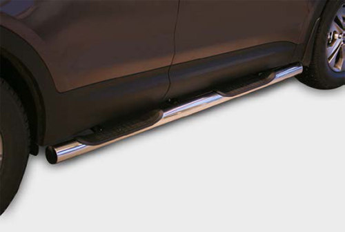 Пороги труба d76 c 2-проступями для Hyundai Santafe 2013 HYSF.81.1623