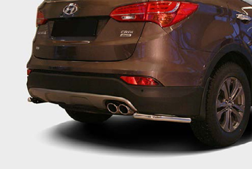 Защита задняя уголки d42 для Hyundai Santafe 2013 HYSF.76.1626
