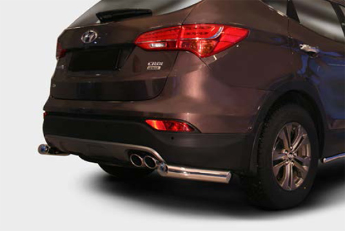 Защита задняя уголки d76 для Hyundai Santafe 2013 HYSF.76.1629