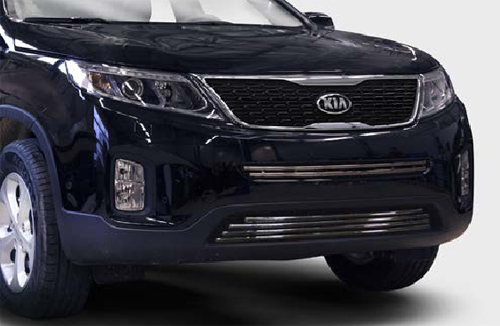Декоративные элементы на воздухозаборник d16 для Kia Sorento 2013- KSOR.97.2358