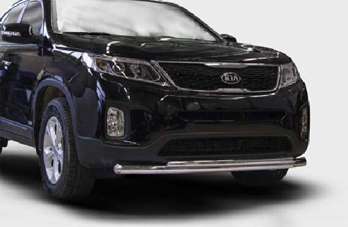 Защита переднего бампера труба d60/42 двойная для Kia Sorento 2013- KSOR.48.1635