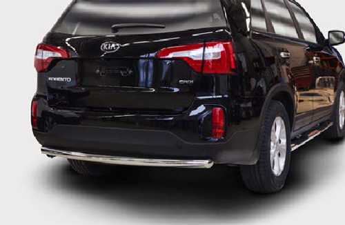 Защита задняя овальная d75х42 для Kia Sorento 2013- KSOR.75.1656