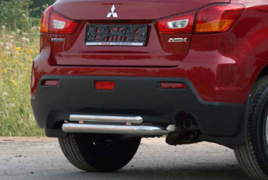 Защита задняя d60/42 двойная для Mitsubishi ASX 2010- MASX.75.1141