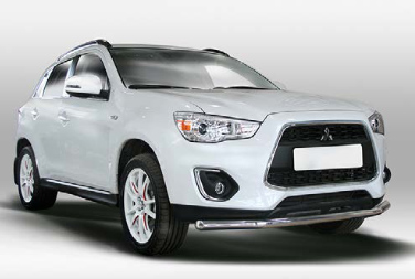 Защита переднего бампера труба d60 для Mitsubishi ASX 2013- MASX.48.1668