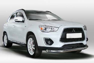Защита переднего бампера труба d76 для Mitsubishi ASX 2013- MASX.48.1670