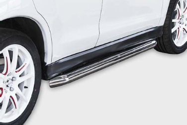 Пороги труба d76 с подгибами (комплект 2 шт.) ASX 2013- для Mitsubishi ASX 2013- MASX.80.1127