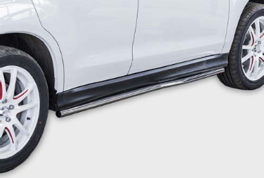 Пороги труба d42 изогнутые (комплект 2 шт.) для Mitsubishi ASX 2013- MASX.80.1131