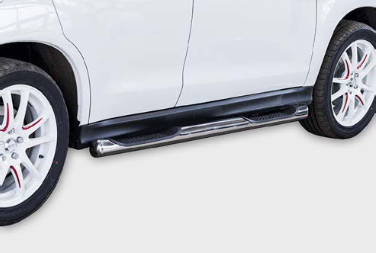 Пороги труба d76 с двумя проступями (комплект 2 шт.) для Mitsubishi ASX 2013- MASX.81.1132