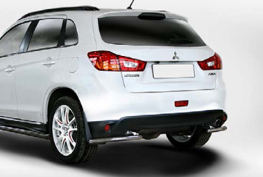 Защита задняя уголки d42 для Mitsubishi ASX 2013- MASX.76.1675