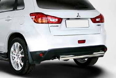 Защита задняя ступень d76 для Mitsubishi ASX 2013- MASX.77.1681