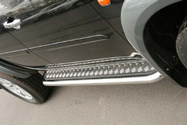 Пороги с листом d60 для Mitsubishi LC200 2006- MITL82447
