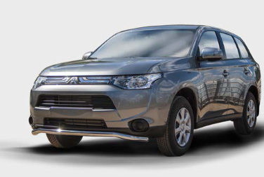 Защита переднего бампера труба d60 Premium для Mitsubishi Outlander 2012- MIOU.48.1556