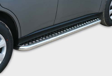 Пороги с листом d60 для Mitsubishi Outlander 2012- MIOU.82.1568