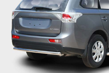 Защита задняя d60 короткая для Mitsubishi Outlander 2012- MIOU.75.1567
