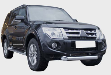 Защита переднего бампера труба d100 для Mitsubishi Pajero IV 2011- MIPJ.48.1398